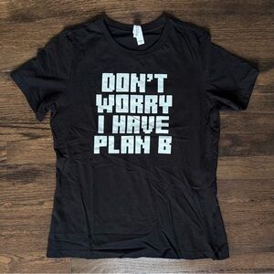 NWOT Plan B Graphic T-Shirt Black size S